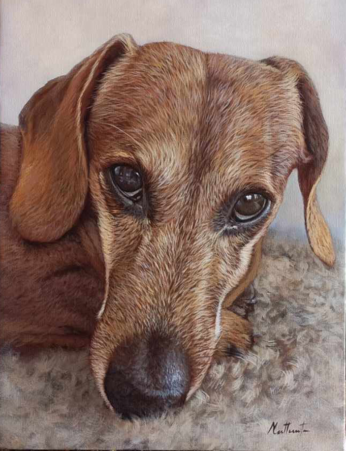 Custom Dog Painting Step 5